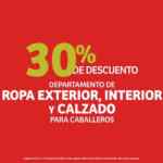 Julio Regalado 2020: 30% de descuento en ropa exterior, interior y calzado para caballeros