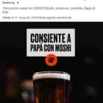 Promoción Moshi Moshi Día del Padre: Cervezas de cortesía y botella de Domecq de regalo