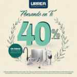 Promoción Urrea: 40% de descuento en todos los productos hasta el 20 de junio