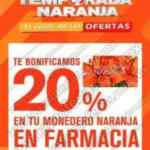 Temporada Naranja 2020: 20% de bonificación en toda la Farmacia