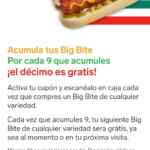 10x9 en hot dogs Big Bite en tiendas 7-Eleven