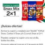Cupón 2x1 en Snax Mix en tiendas 7-Eleven