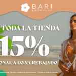En Bari Swimwear hasta 70% de descuento + 15% adicional a lo ya rebajado
