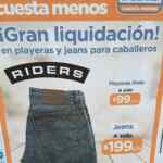 Liquidación Chedraui de playeras polo a $99 y jeans a $199 para caballero