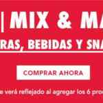 6x5 en bebidas y snacks en tiendas GNC