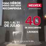 Promoción Helvex: 40% de descuento en regaderas y accesorios del 1 al 31 de julio 2020