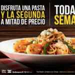 Italiannis Festa de la Pasta: segunda pasta a mitad de precio del 6 al 12 de julio