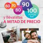 Imprime 60, 70, 80, 90 o 100 fotos 4x6" a mitad de precio en Kioskos Kodak Soriana