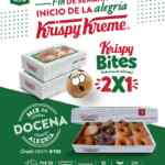Fin de semana de alegría Krispy Kreme: 2x1 en Krispy Bites o Krispy Bites gratis en la compra de una docena mix de alegría
