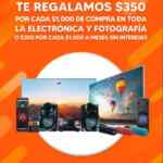 Temporada Naranja 2020: $350 de descuento por cada $1,000 de compra en Electrónica y Fotografía