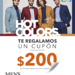 Cupón Mens Fashion de $200 de descuento en compras de $1,499 o más
