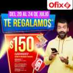 Cupón Ofix de $150 de descuento en compras de $1,000 o más