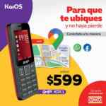 En Oxxo celular smartphone Ghia Kaios por $599 pesos