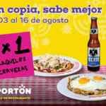 2x1 en chilaquiles y cervezas en el Portón