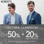 Últimas Rebajas Roberts: Hasta 50% de descuento + 20% adicional