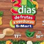 Ofertas S-Mart 3 días de frutas y verduras del 28 al 30 de julio