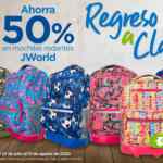 Promoción Regreso a Clases Sams Club: 50% de descuento en mochilas rodantes JD World