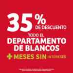Julio Regalado 2020: 35% de descuento en departamento de blancos