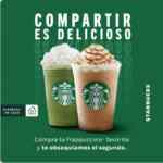 Cupón Starbucks 2x1 en Frappuccinos (sucursales participantes)