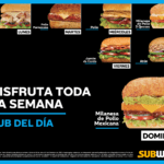 Nuevos Sub del Día en Subway válidos por lo que resta del 2020
