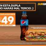 Promoción Dupla Favorita Subway: Sub de 15 cms + refresco por $49