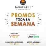 Promociones de la semana Taquearte: 2x1 en alambres los lunes, en tacos al pastor los martes y más