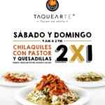 Promociones de la semana Taquearte: 2x1 en alambres los lunes, en tacos al pastor los martes y más