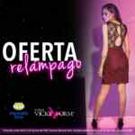 Ofertas Relámpago Vicky Form: Vestido con encaje en color negro sin mangas a sólo $175