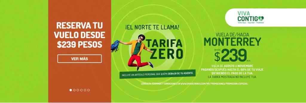 Viva Aerobus vuelos desde 1 peso a destinos nacionales 2022