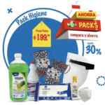 En Waldos pack higiene con cubrebocas, mascarilla, careta, gel antibacterial y más por $199.99