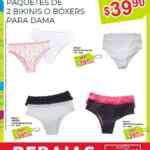 Folleto Baratón Del Sol y Woolworth: paquete 2 bikinis o boxers para dama a $39.90 y más