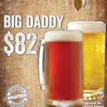 En Hooters cerveza Big Daddy de 900 ml a $82 los sábados