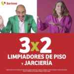Julio Regalado 2020: 3x2 en limpiadores de piso y jarciería