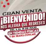 Sears Venta de Reapertura del 4 al 16 de julio con hasta 60% de descuento + 10% adicional
