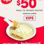 Cupón Vips de $50 de descuento en consumos de $70 en Sin Delantal