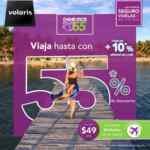 Promo Volaris de hasta 55% de descuento en vuelos nacionales e internacionales