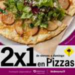 2x1 en pizzas en California Pizza Kitchen este fin de semana en restaurante y delivery