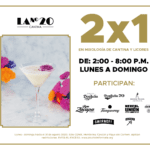 2x1 en tragos y mixología en cantinas La No. 20