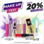 Make Up Fest Farmacias del Ahorro: hasta 20% de descuento en cosméticos Loréal y Maybelline