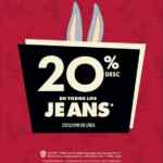 Segundo a mitad de precio en jeans en tiendas C&A