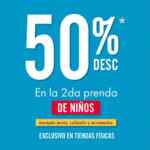 Promoción C&A: Segundo a mitad de precio en ropa para niños