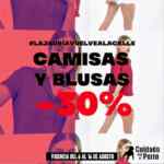 En Cuidado con el Perro 30% de descuento en camisas y blusas