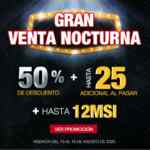 Venta Nocturna Muebles Dico: hasta 50% de descuento + 25% adicional + 12 MSI