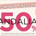 Segundo a mitad de precio en sandalias en Dorothy Gaynor