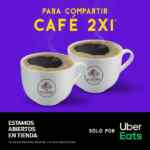 2x1 en cafés en pastelerías El Globo en pedidos por Uber Eats