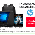 Backpack + videojuego Gratis en compras de $1,499 en productos HP para este Regreso a Clases