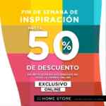 Promoción The Home Store Fin de Semana de Inspiración: Hasta 50% de descuento en tienda online este fin de semana