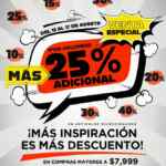 Venta por Volumen Home Store: 25% de descuento adicional en compras de $7,999
