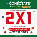 En La Marina 2x1 en toda la mercancía marcada con puntos rojos