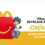 Nueva Cajita Feliz McDonalds Beyblade Burst y Pikmi Pops Surprise